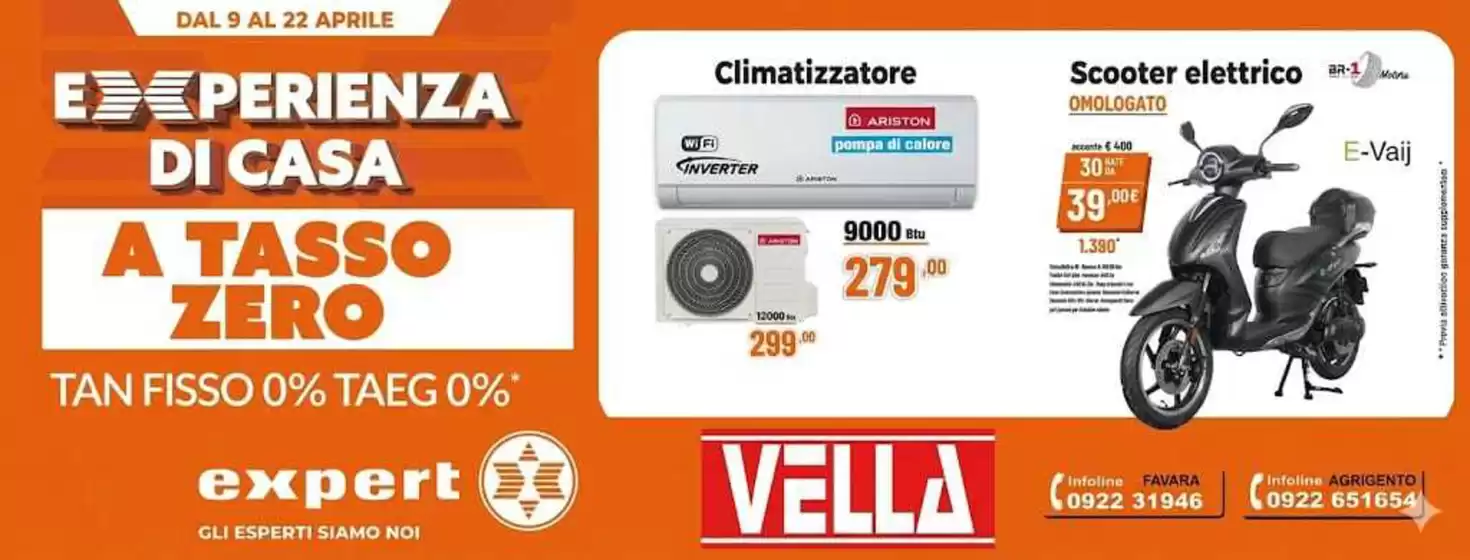Volantino Vella Elettrodomestici | Experienza di casa  | 2026-04-09T00:00:00.000Z - 2026-04-22T00:00:00.000Z