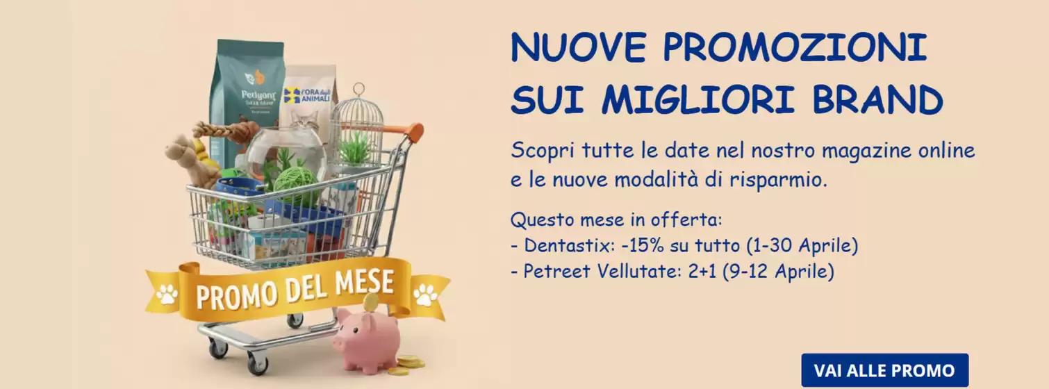 Volantino L'Ora degli Animali a Casnigo | Nuove promozioni sui migliori brand | 2026-04-14T00:00:00.000Z - 2026-04-30T00:00:00.000Z