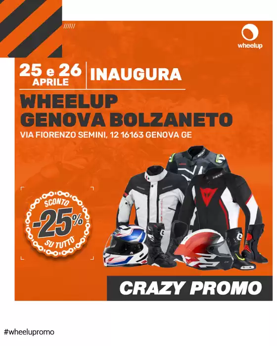 Volantino Wheelup a Casnigo | Sconto -25% | 2026-04-25T00:00:00.000Z - 2026-04-26T00:00:00.000Z