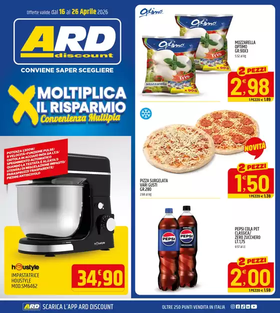 Volantino ARD Discount | Moltiplica il risparmio | 2026-04-16T00:00:00.000Z - 2026-04-26T00:00:00.000Z