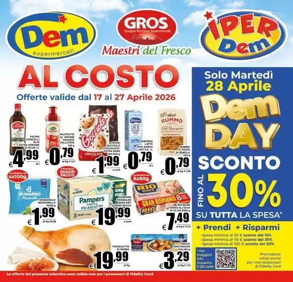 Volantino Dem | Al costo | 2026-04-17T00:00:00.000Z - 2026-04-27T00:00:00.000Z