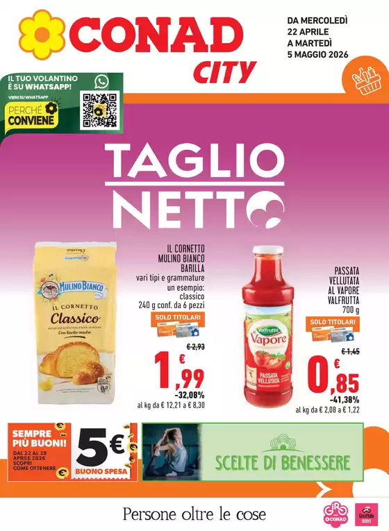 Volantino Conad City | Taglio netto | 2026-04-22T00:00:00.000Z - 2026-05-05T00:00:00.000Z