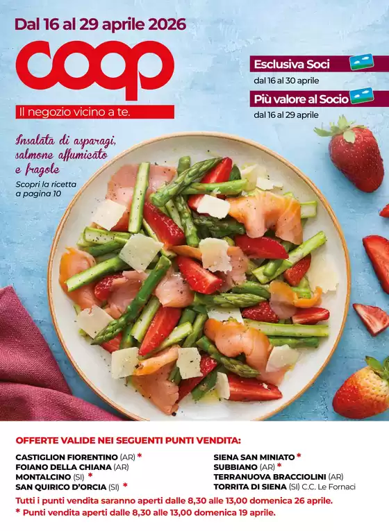 Volantino Coop a Buonconvento | Dal 16 al 29 aprile 2026 | 2026-04-16T00:00:00.000Z - 2026-04-29T00:00:00.000Z