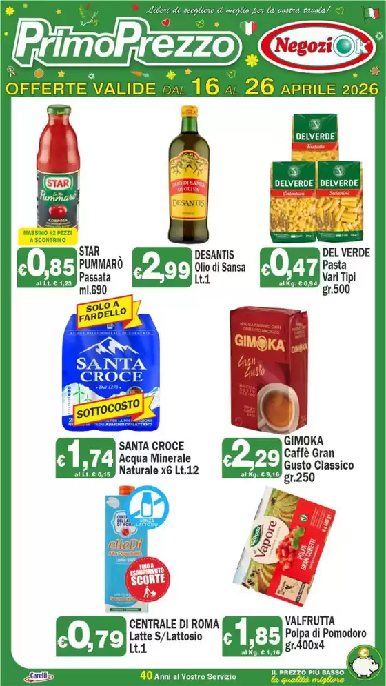 Volantino PrimoPrezzo | Offerte valide dal 16 al 26 aprile 2026 | 2026-04-16T00:00:00.000Z - 2026-04-26T00:00:00.000Z