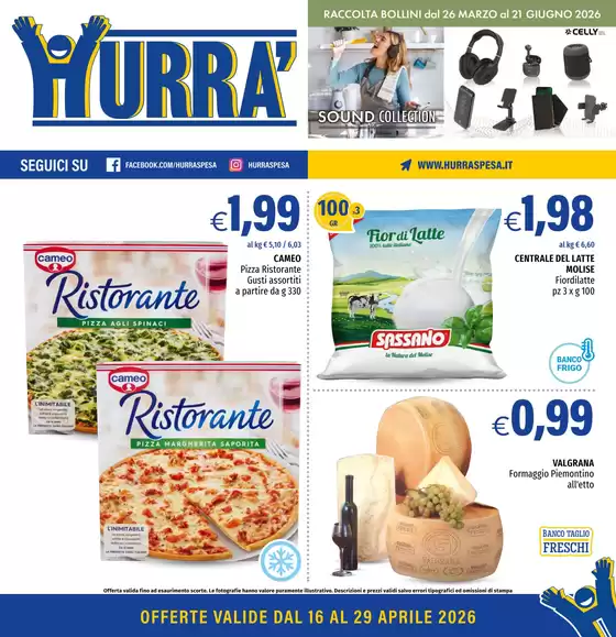 Volantino Hurrà Discount | Offerte  | 2026-04-16T00:00:00.000Z - 2026-04-29T00:00:00.000Z