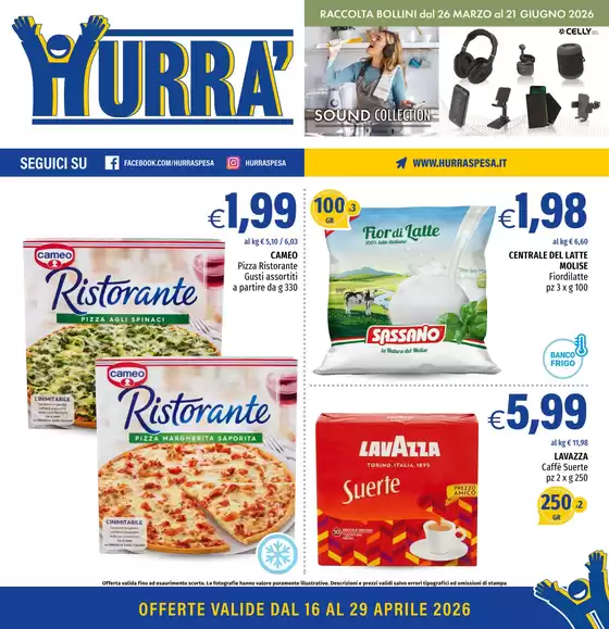 Volantino Hurrà Discount | Offerte  | 2026-04-16T00:00:00.000Z - 2026-04-29T00:00:00.000Z