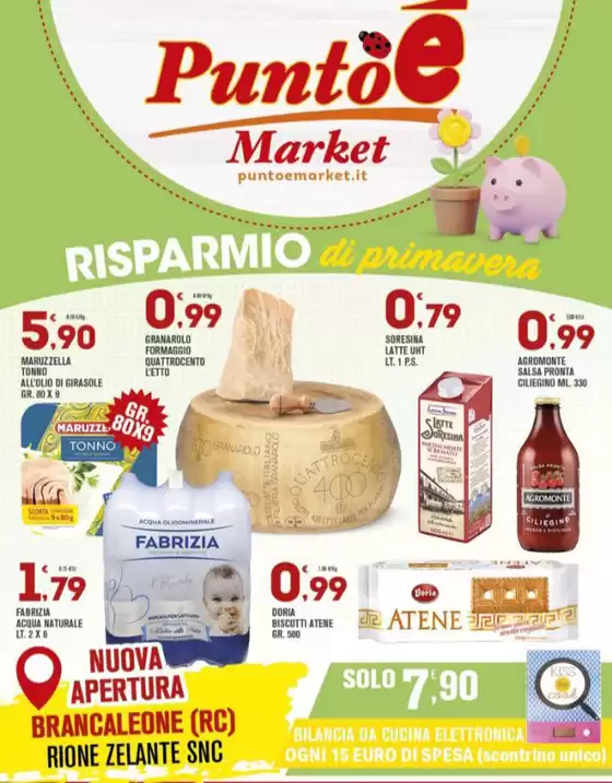 Volantino Punto è Market | Risparmio di primavera | 2026-04-16T00:00:00.000Z - 2026-04-30T00:00:00.000Z