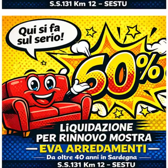 Volantino Eva Arredamenti | Qui si fa sul serio! | 2026-04-16T00:00:00.000Z - 2026-04-30T00:00:00.000Z