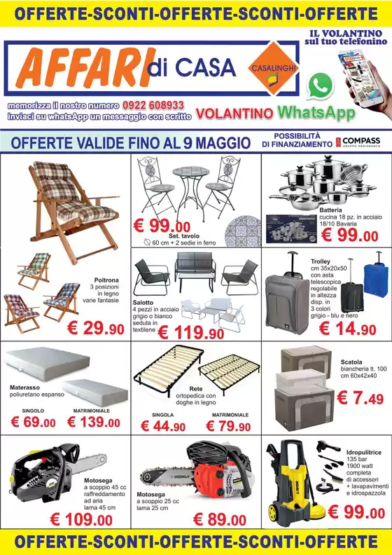 Volantino Affari di casa | Offerte Affari di casa | 2026-04-16T00:00:00.000Z - 2026-05-09T00:00:00.000Z