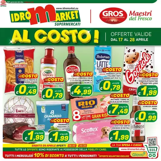 Volantino Idromarket | Al costo! | 2026-04-17T00:00:00.000Z - 2026-04-28T00:00:00.000Z