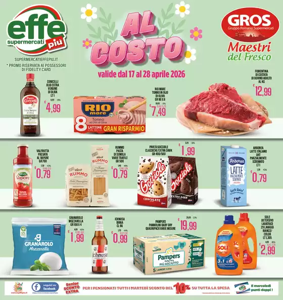 Volantino Effepiù | Al costo | 2026-04-17T00:00:00.000Z - 2026-04-28T00:00:00.000Z