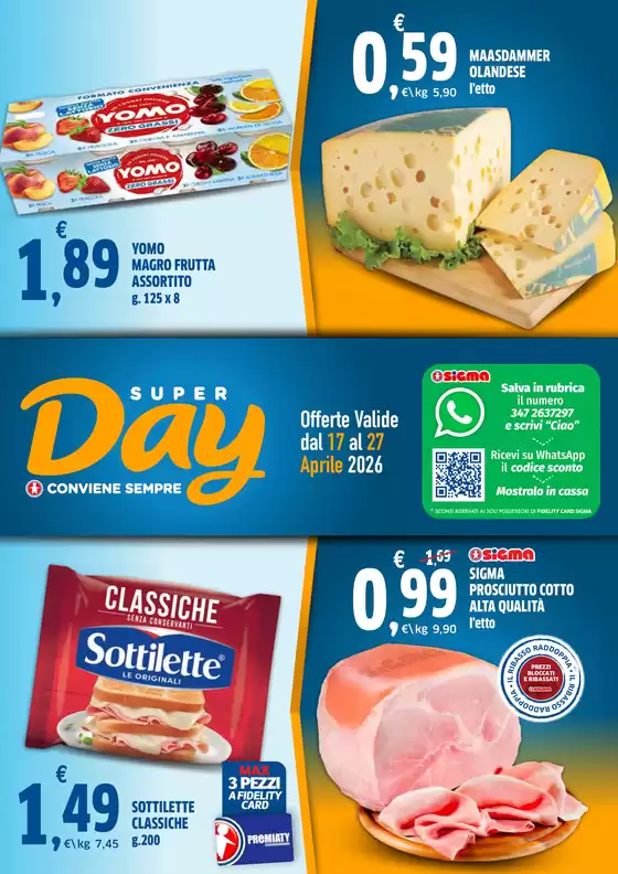 Volantino Superday | Offerte valide dal 17 al 27 aprile 2026 | 2026-04-17T00:00:00.000Z - 2026-04-27T00:00:00.000Z