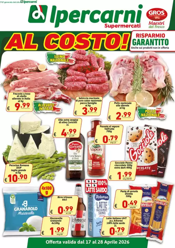 Volantino Ipercarni | Al Costo! | 2026-04-17T00:00:00.000Z - 2026-04-28T00:00:00.000Z