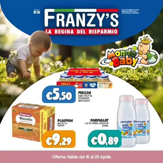 Volantino Franzy's  | La regina del risparmio  | 2026-04-17T00:00:00.000Z - 2026-04-29T00:00:00.000Z