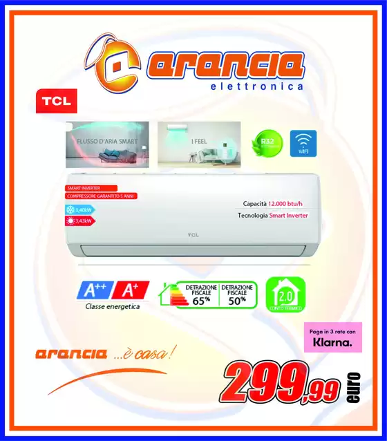 Volantino Arancia Elettronica | Super offerte climatizzatori | 2026-04-17T00:00:00.000Z - 2026-05-01T00:00:00.000Z
