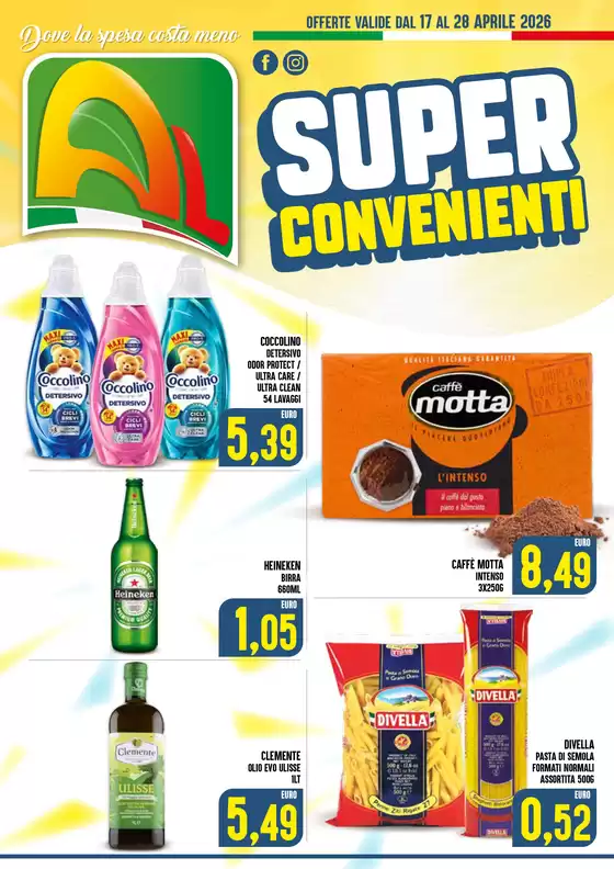 Volantino Al Discount | Super convenienti | 2026-04-17T00:00:00.000Z - 2026-04-28T00:00:00.000Z