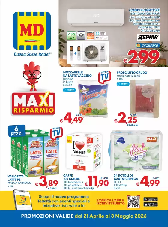 Volantino MD | Maxi risparmio | 2026-04-21T00:00:00.000Z - 2026-05-03T00:00:00.000Z