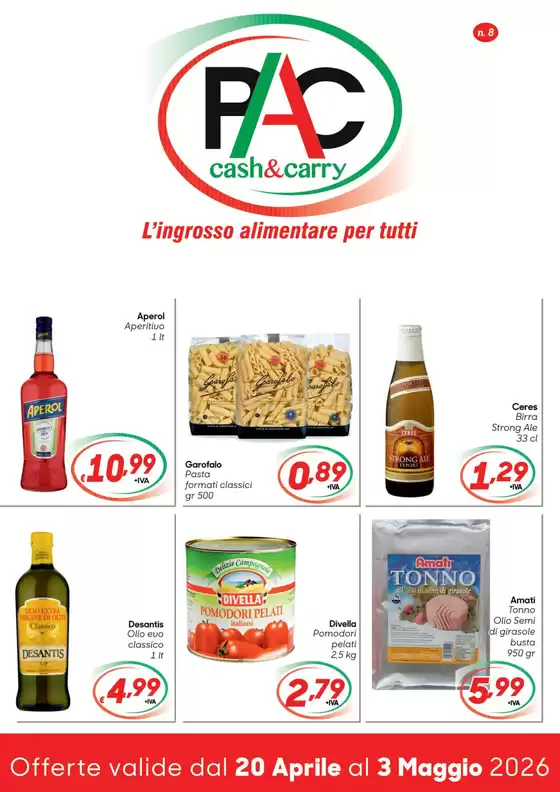 Volantino Pac Cash&Carry | L'ingrosso alimentare per tutti | 2026-04-20T00:00:00.000Z - 2026-05-03T00:00:00.000Z
