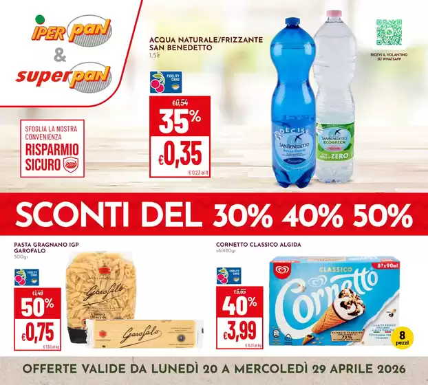 Volantino Iperpan | Sconti del 30%40%50% | 2026-04-20T00:00:00.000Z - 2026-04-29T00:00:00.000Z