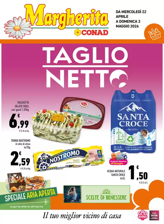 Volantino Margherita Conad | Taglio Netto | 2026-04-22T00:00:00.000Z - 2026-05-03T00:00:00.000Z