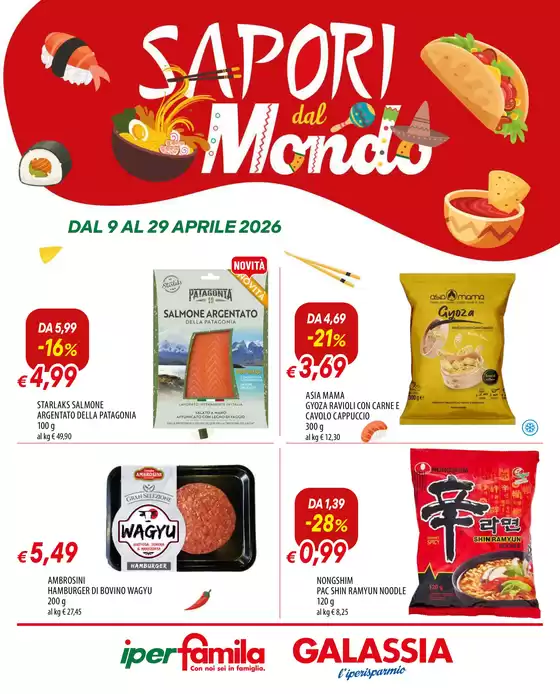Volantino Galassia | Sapori dal mondo | 2026-04-21T00:00:00.000Z - 2026-04-29T00:00:00.000Z