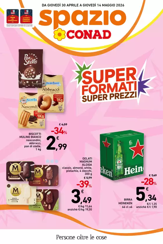 Volantino Spazio Conad | Offerte Spazio Conad: Super formati Super Prezzi | 2026-04-30T00:00:00.000Z - 2026-05-12T00:00:00.000Z