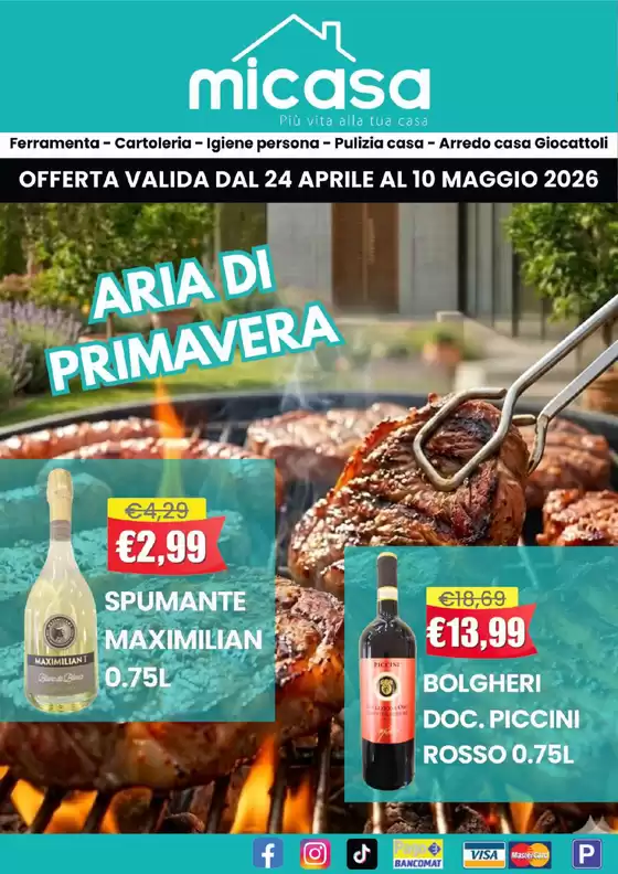Volantino Micasa | Aria di Primavera Food | 2026-04-22T00:00:00.000Z - 2026-05-10T00:00:00.000Z