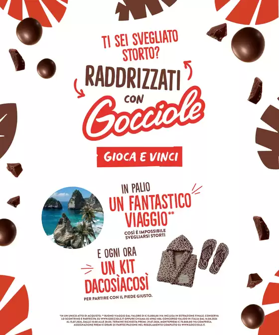 Volantino Gocciole | Ti sei svegliato storto? | 2026-04-21T00:00:00.000Z - 2026-05-17T00:00:00.000Z