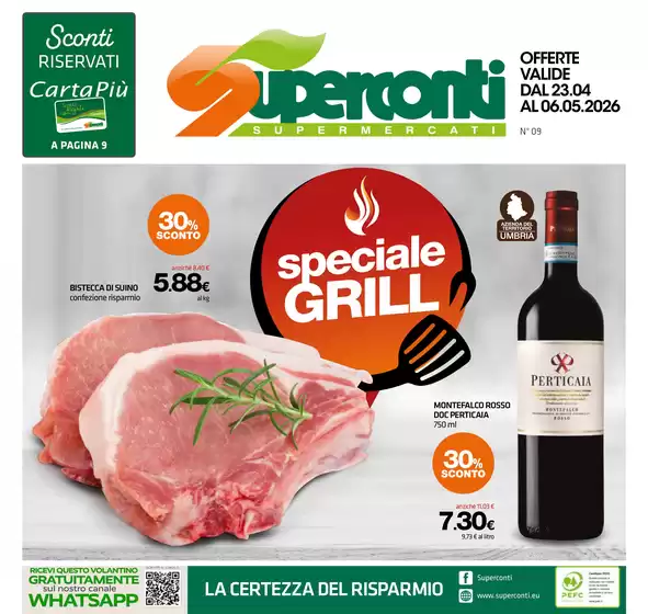 Volantino Superconti | Offerte valide dal 23.04 al 06.05.2026 | 2026-04-23T00:00:00.000Z - 2026-05-06T00:00:00.000Z