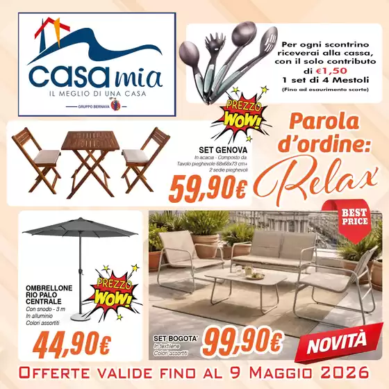 Volantino Bernava a Borgomaro | Parola d'ordine: Relax | 2026-04-22T00:00:00.000Z - 2026-05-09T00:00:00.000Z