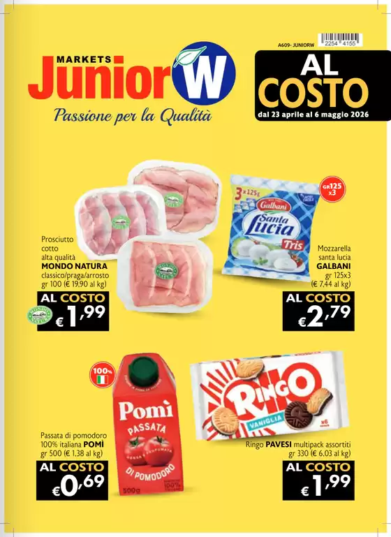 Volantino Junior W | Al costo | 2026-04-23T00:00:00.000Z - 2026-05-06T00:00:00.000Z