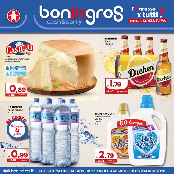 Volantino Boningros Cash and Carry | I nostri migliori affari | 2026-04-23T00:00:00.000Z - 2026-05-06T00:00:00.000Z