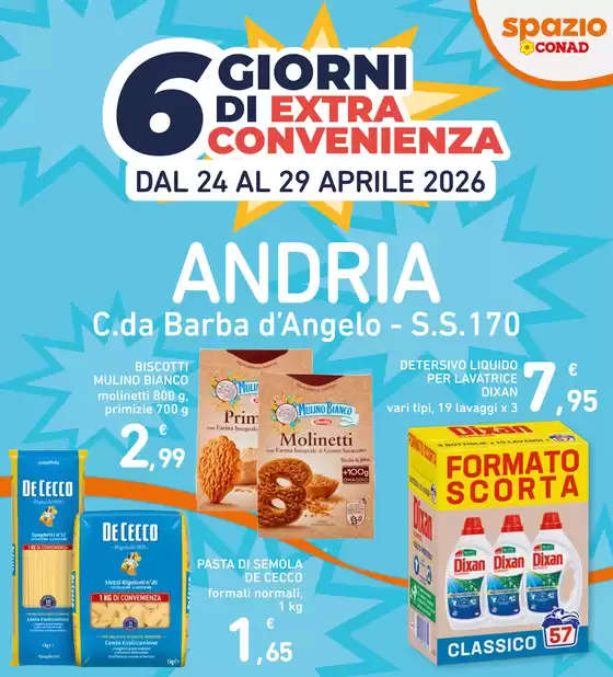 Volantino Spazio Conad | 6 GIORNI DI EXTRA CONVENIENZA | 2026-04-24T00:00:00.000Z - 2026-04-29T00:00:00.000Z