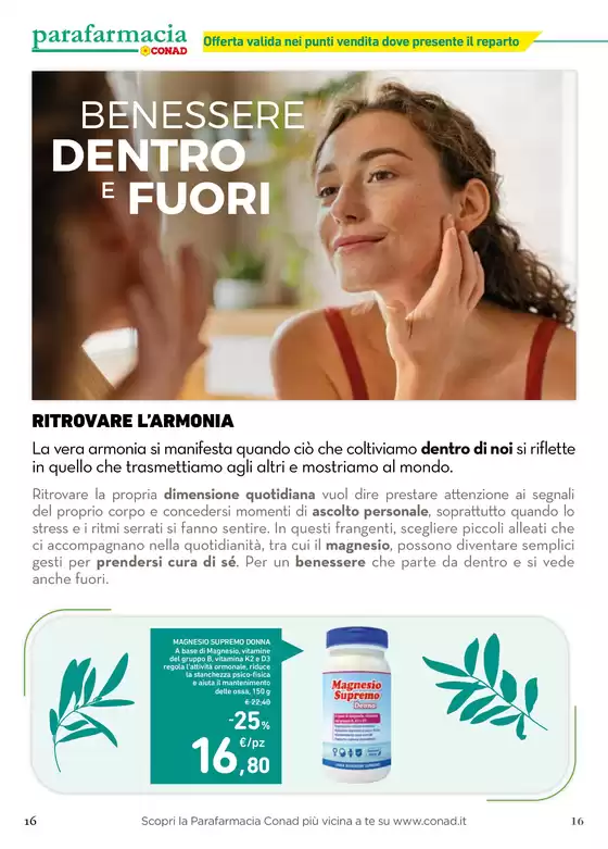 Volantino Parafarmacia Conad | Benessere Dentro E Fuori | 2026-04-24T00:00:00.000Z - 2026-05-16T00:00:00.000Z