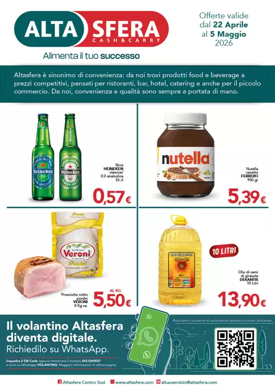 Volantino Altasfera | Offerte valide dal 22 Aprile al 5 Maggio 2026 | 2026-04-22T00:00:00.000Z - 2026-05-05T00:00:00.000Z