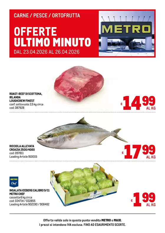 Volantino Metro | Offerte freschissimi | 2026-04-23T00:00:00.000Z - 2026-04-26T00:00:00.000Z