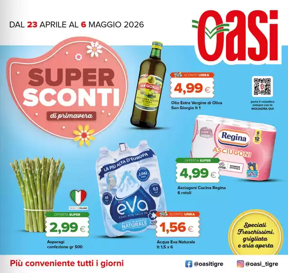Volantino Oasi | Super sconti | 2026-04-23T00:00:00.000Z - 2026-05-06T00:00:00.000Z