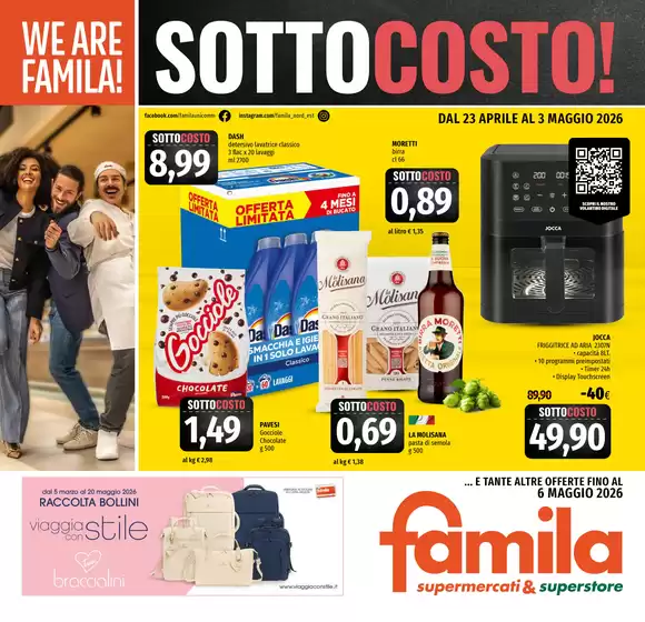 Volantino Famila a Mombaruzzo | Sottocosto! | 2026-04-23T00:00:00.000Z - 2026-05-06T00:00:00.000Z