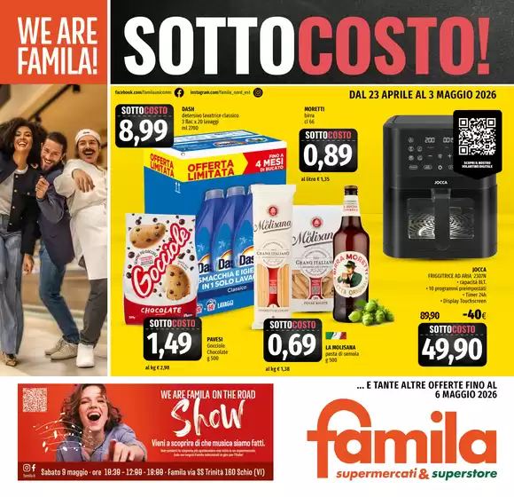 Volantino Famila Superstore a Mombaruzzo | Sottocosto! | 2026-04-23T00:00:00.000Z - 2026-05-06T00:00:00.000Z