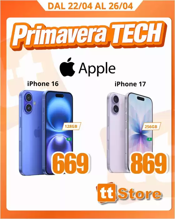 Volantino TT Store | Primavera TECH | 2026-04-22T00:00:00.000Z - 2026-04-26T00:00:00.000Z