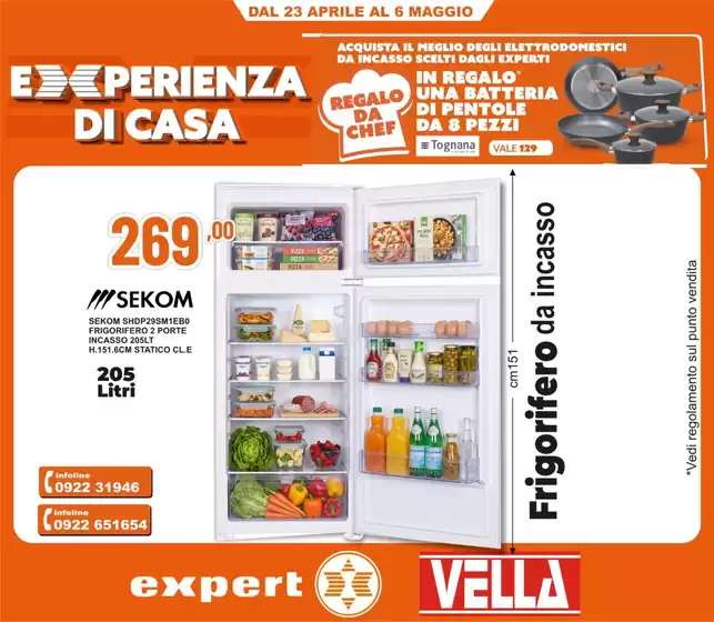 Volantino Vella Elettrodomestici | Experienza di casa | 2026-04-23T00:00:00.000Z - 2026-05-06T00:00:00.000Z