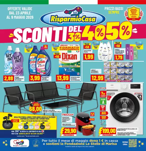 Volantino Risparmio Casa | Sconti del 30% 40% 50% | 2026-04-23T00:00:00.000Z - 2026-05-09T00:00:00.000Z