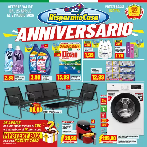 Volantino Risparmio Casa | Anniverssario | 2026-04-23T00:00:00.000Z - 2026-05-09T00:00:00.000Z