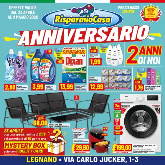Volantino Risparmio Casa | Anniverario | 2026-04-23T00:00:00.000Z - 2026-05-09T00:00:00.000Z