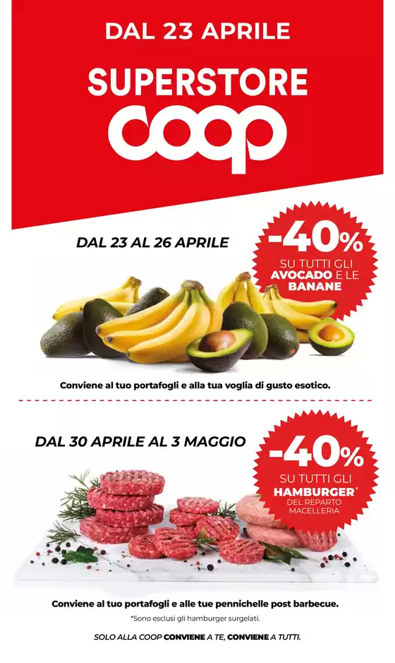 Volantino Superstore Coop | La forza della convenienza! | 2026-04-23T00:00:00.000Z - 2026-05-20T00:00:00.000Z