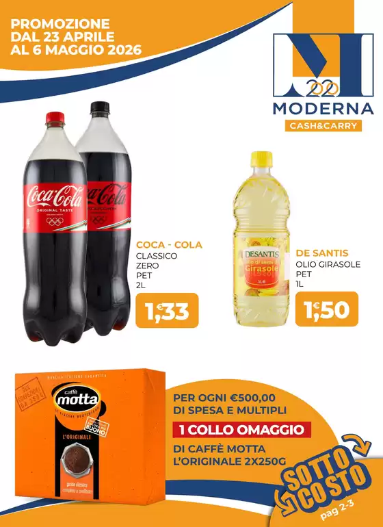 Volantino Moderna Cash | PROMOZIONE DAL 23 APRILE AL 6 MAGGIO 2026 | 2026-04-23T00:00:00.000Z - 2026-05-06T00:00:00.000Z