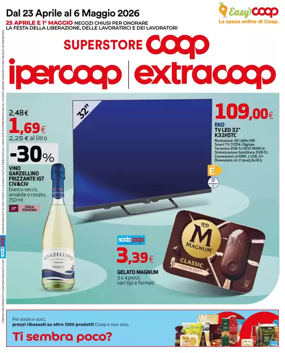 Volantino Extracoop | La forza della convenienza! | 2026-04-23T00:00:00.000Z - 2026-05-06T00:00:00.000Z