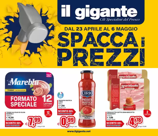 Volantino Il Gigante | Spaccaprezzi  | 2026-04-23T00:00:00.000Z - 2026-05-06T00:00:00.000Z