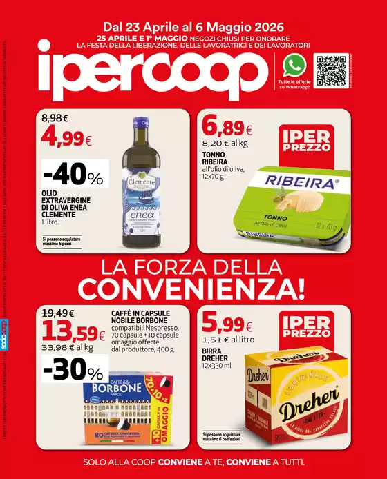 Volantino Ipercoop | LA FORZA DELLA CONVENIENZA! | 2026-04-23T00:00:00.000Z - 2026-05-06T00:00:00.000Z