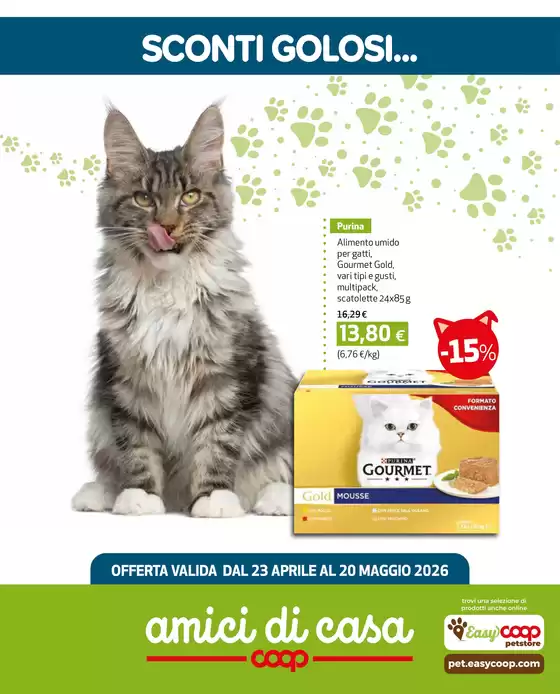 Volantino Amici di casa Coop | Sconti golosi | 2026-04-23T00:00:00.000Z - 2026-05-20T00:00:00.000Z